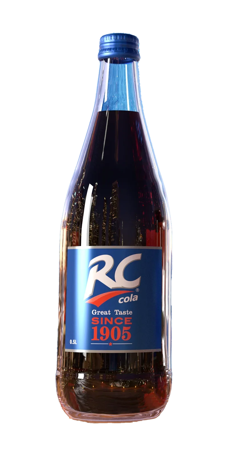 RC Cola в стеклянной бутылке